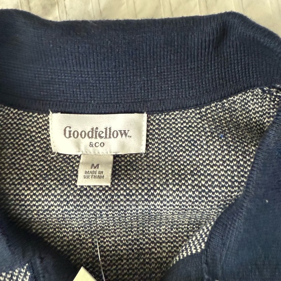 Goodfellow & Co Black and White Striped Shirt - Picture 3 of 3